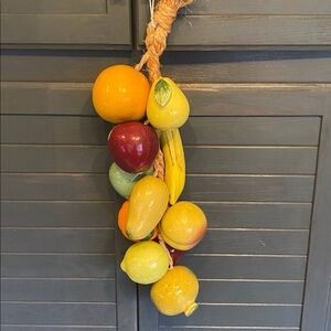 MCM Handcrafted Ceramic Fruit Hanging Wall Decor – Yellow & Orange